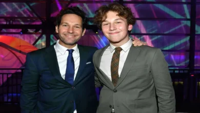 Paul Rudd and His Son